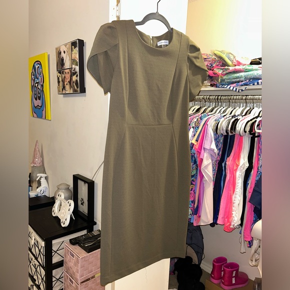 🌴Calvin Klein Tulip Sleeve Sheath Dress🌴 - Picture 14 of 14